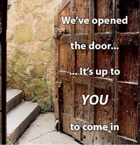 We´ve opened the door...